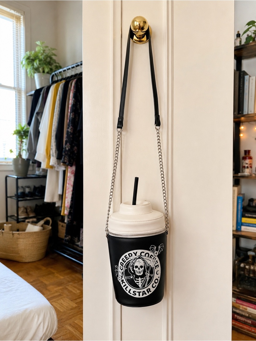 Killstar Coffee Cup Crossbody ☕🦇